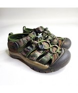 Keen Newport H2 Waterproof Hiking Sandals Youth Size 1 Green Camo - $29.65