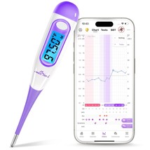 Easy Home Digital Basal Thermometer with Large Backlight LCD Display 1 100th Deg - £26.95 GBP