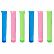 Forum Novelties 6pc-Luau Tiki Bar-Plastic 2 oz TEST TUBES SHOOTER SHOT G... - $180.27 MXN