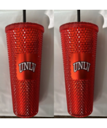 2X New Starbucks UNLV Rebels Red Studded Cold Cup Tumbler 24 oz. Limited... - $60.91 CAD