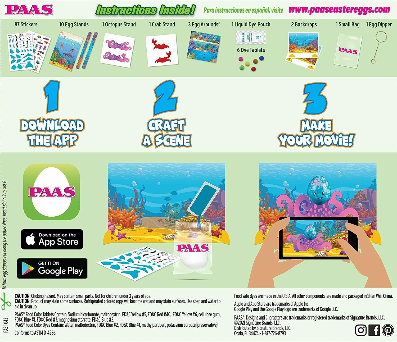 PAAS Craft-A-Scene into The sea Egg Decorating Kit (LOC GE) Item image 2