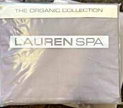 Ralph Lauren Spa Organic Lavender Sunset Queen Flat Sheet New 1ST Quality - $69.25