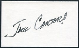 JACK CARTER SIGNED 3X5 INDEX CARD ACTOR HUSTLE THE AMAZING DOBERMANS ALL... - £13.97 GBP