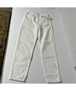 NWT ZARA Mom Fit High Rise Slim Mom Leg Ankle Comfort White Jeans 2 - $11.21