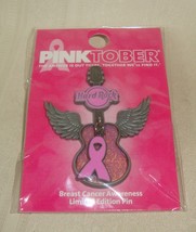 Hard Rock Cafe PINKTOBER Guitar Breast Awareness 2012 Pin NEW Limited Ed... - $11.87