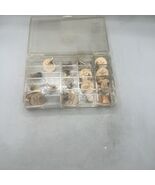 Collection Of Vintage Fly Fishing Lures(flies) In Plastic Tackle Box Cos... - $39.59