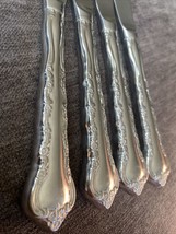 4 Gorham Silver Rondelle Dinner Knife Stainless Steel 18/8 Flatware - £22.89 GBP