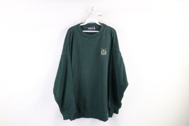 Vtg 90s Streetwear Mens 2XL Faded Golfing Cotton Knit Crewneck Sweater Green USA - $49.45