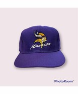 Vintage Minnesota Vikings Hat Adult 7 1/8 Purple Wool Pro Model Fitted Cap - $35.00