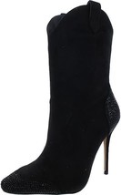 Jessica Simpson Cicee Black Sparkle Stiletto Western Boots Size 9 M NEW - £34.81 GBP