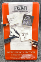 Derwent Sketching Collection 12 No 34305 Pencils, Charcoal, & Graphite Meta Tin - £10.08 GBP