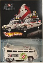 White VW Drag Bus Custom Hot Wheels Ghostbusters Series w/ RR LE Only 5 Made! - £135.88 GBP