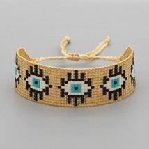 Evil Eye Bracelets for Women Pulsera Lucky Jewelry Handmade Jewellery Delica See - £17.36 GBP