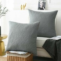 Gracie Oaks Square Pillow Cover- 22” X22”- Gray - £35.33 GBP