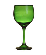 Elegant  Emerald  Green Long Stem Wine Glass Goblet - £23.98 GBP