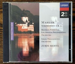 Mahler: Symphonies 1 &amp; 3 : Maureen Forrester, Zubin Mehta 2 Discs : Very Good - $12.60