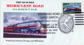 US 3336 FDC Famous Trains, Hiawatha Milwaukee Road Depot Station ZAYIX 0... - $8.00