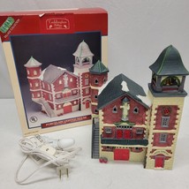 VINTAGE 1993 LEMAX Porcelain Christmas Union Fire Co Caddington Village ... - $38.69