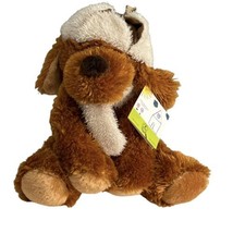 HugFun Dog Puppy Graham 2006 St Jude Charity Plush Toy Stuff Bomber Hat Scarf - £12.42 GBP