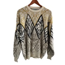 Vtg Emporio Gitano Acrylic Pullover Sweater Geometric Abstract L Costa R... - $47.50