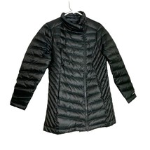 Eddie Bauer Womens Size S Puffer Puffy Winter Coat Jacket Quilted Side Zip Knee - £36.59 GBP