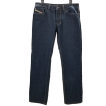 Diesel Jeans Mens LARKEE Regular Straight Button Fly Blue Denim Size 33 x31 - £32.15 GBP
