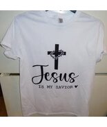 Jesus is my Savior white unisex T Shirt size 2XL new - $6.00