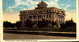 Postcard AMARILLO Texas/TX Potter County Court House view 1920&#39;s-BK33 - £3.87 GBP
