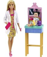 Barbie Pediatrician Playset, Blonde Doll (12-in), Exam Table, X-ray, Ste... - £15.56 GBP
