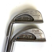 Ping Karsten II Blue Dot Golf Clubs 2 &amp; 3 Irons LH 39” Left Handed USA Vtg - $56.47