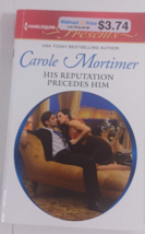 his reputation precedes him by carole mortimer harlequin paperback good novel - £4.73 GBP