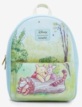 Loungefly Disney Winnie The Pooh Trio Log Hundred Acre Woods Mini Backpack Bag - £73.18 GBP