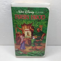 Vintage Walt Disney Black Diamond Classic Robin Hood VHS 1973 Clamshell Case Kid - £16.01 GBP