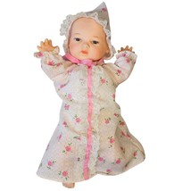 VTG Vogue Baby Doll Small Girl Bonnet Nightgown Molded Hair Painted Eyes... - £29.82 GBP