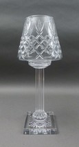 Waterford Crystal Elegant Shaded Candlestick Hurricane Candle Holder 16.5&quot; Read - £100.76 GBP