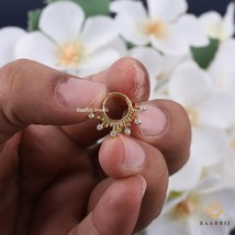 14K Septum Nose Ring in 14K Gold with Natural, Lab Grown Diamond, Daith ... - $3,523.16 MXN