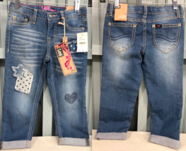 Lee Boyfriend Super Stretch Girls Light Breeze SIze 5 Denim Blue Jeans - £16.60 GBP