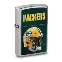 Zippo® NFL® Green Bay Packers Helmet Street Chrome™ Lighter - £30.44 GBP