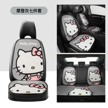 Hello Kitty Cartoon Car Seat Covers Set Universal Car Interior Gray Summ... - $139.99