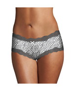 4-Pack Maidenform Cheeky Scalloped Lace Hipster, Gray/White Zebra Stripe... - $407.96 MXN