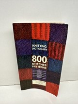 Vintage Knitting stitch dictionary 800 patterns paperback book Crown publishers - £7.59 GBP