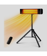 Infrared Outdoor/Indoor Electric Heater - Remote Wall Mount or Tripod St... - £92.42 GBP