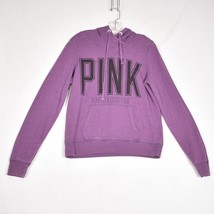 PINK Victoria&#39;s Secret Pullover Hoodie Sweatshirt Purple Women&#39;s Size Me... - £18.57 GBP