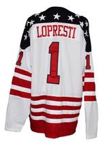 Any Name Number Team USA Canada Cup Hockey Jersey White Lopresti Any Size image 5