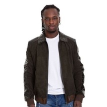 Vinci The Albendin Green Leather Men Jacket image 3