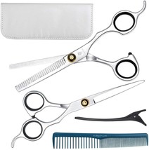 Hair Cutting Scissors – 5-Piece Hair Cutting Kit – Premium Stainless Steel Hair - £12.05 GBP