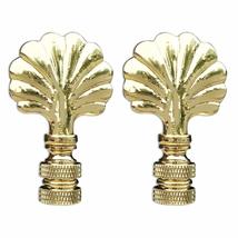 Royal Designs Seashell 2.25&quot; Lamp Finial for Lamp Shade, Polished Brass - $24.70+