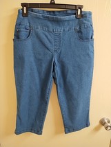 Time And True Size Medium Denim Pull On Capri 9420 - £7.45 GBP