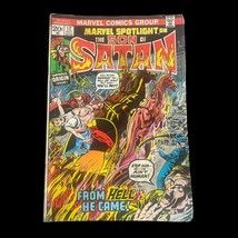 Marvel Spotlight #12 - Son Of Satan Daimon Hellstrom - 1973 VTG Reader Copy - £17.65 GBP