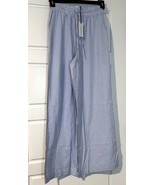 WeWoreWhat Women&#39;s Pull On Pajama Bottom Size XS Snow Sky Pinstripe Paja... - $54.61 CAD